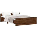  Kreveta s uzglavljem i podnožjem boja hrasta 140x190 cm | shoptok.hr