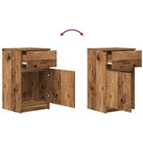vidaXL Nočna omarica iz starega lesa 39x35x65 cm inženirski les | Shoptok.si