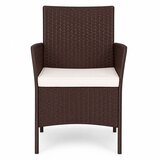 Multi Garden set od 2 vrtne fotelje s jastucima za balkon, terasu, vrt, smeđe boje | shoptok.hr