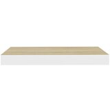 vidaXL plutajuće zidne police 4 kom hrast i bijele 50x23x3,8 cm MDF | shoptok.hr