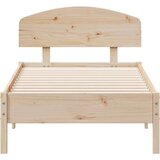  Okvir kreveta s uzglavljem 75x190 cm od borovine | shoptok.hr