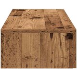 vidaXL Stenska polica s predali starinski les 80x33x17 cm inž. les | Shoptok.si
