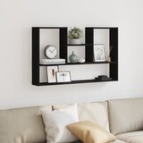  Zidna polica crna 99x15x60 cm konstruirano drvo | Eponuda.ba