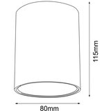  Brosline 1255 - Spot svetiljka POINT 1xGU10/10W/230V bela | Eponuda.com
