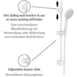 Wenko Bijeli set za tuš kabinu od nehrđajućeg čelika 70 cm Watersaving – | shoptok.hr