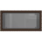  Vrtni pomoćni stolić sa staklenom pločom smeđi 58x27,5x55 cm | shoptok.hr