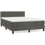 The Living Store Box spring postelja z vzmetnico temno siva 140x200 cm žamet - Box Spring Postelja, (21490059) | Shoptok.si
