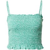 Hollister Bluza svetlo zelena / off-bela | Shoptok.si