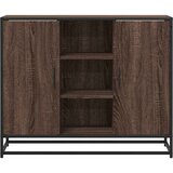  Komoda smeđi hrast 92x35x76 cm izrađeno drvo Smeđa | Shoptok.si