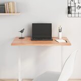Stolna ploča svjetlosmeđa 80 x 50 x 2 cm tretirana hrastovina | shoptok.hr