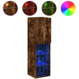 TV ormarići s LED svjetlima 2 kom boja hrasta 30,5x30x102 cm | shoptok.hr