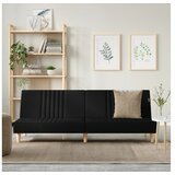  Kauč na razvlačenje od tkanine crni | shoptok.hr