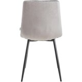 P & B STOL, kovina, tekstil siva | Shoptok.si