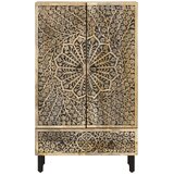  Visoka komoda 60 x 33 x 100 cm od masivnog drva manga Smeđa | Shoptok.si