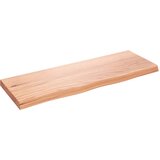vidaXL Stenska polica svetlo rjava 80x30x4 cm trdna hrastovina | Shoptok.si