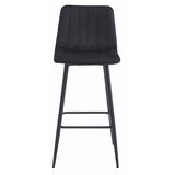  POZZA barska stolica - crni baršun / crne noge x 3 | shoptok.hr