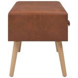vidaXL Klupa s ladicama 80 cm smeđa od umjetne kože | shoptok.hr