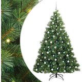 vidaXL Umjetno božićno drvce s stalakom Zelena 210 cm PE i PVC | shoptok.hr