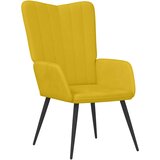  Stolica za opuštanje s osloncem za noge boja senfa baršunasta | shoptok.hr