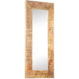  Ručno izrezbareno ogledalo 110 x 50 x 2,5 cm masivno drvo manga | shoptok.hr