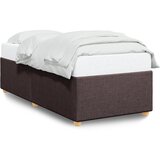 Furnova Posteljni okvir brez vzmetnice temno rjav 90x190 cm blago, (21934888) | Shoptok.si