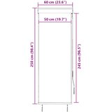  Vanjska roleta 60 x 250 cm krem | shoptok.hr