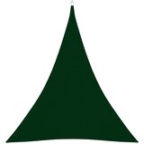 vidaXL Senčno jadro oksford blago trikotno 5x6x6 m temno zeleno Cene