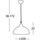  Kolarz 731.30.73 - Luster na lanku NONNA 1xE27/75W/230V bela | Eponuda.com