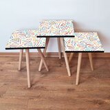 Hanah home 3Shp216 - multicolor multicolor nesting table (3 pieces) | ePonuda.com