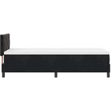  Krevet s opruga kutije s jastukom Crna 80 x 200 cm Baršun | shoptok.hr