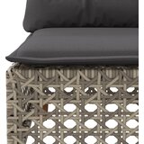  4-dijelni set vrtnih sofa od poliratana s jastucima sivi | shoptok.hr