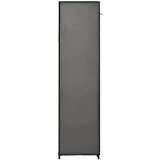 vidaXL garderobna omara s predelki in palicami siva 150x45x176cm blago | Shoptok.si