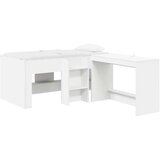  Krevet za djecu s visokim okvirom i stolom Bijela 80 x 160 cm - Bijela | shoptok.hr