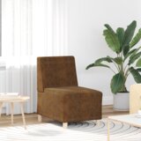 vidaXL Sofa stol z blazino 2 pcs Rjava 55 cm Umetno semiš usnje | Shoptok.si