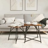  Set pomoćnih stolića 2 pcs Dimnjeni hrast i crna | Eponuda.com