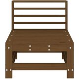vidaXL Vrtni sredinski kavč medeno rjav trden borov les | Shoptok.si