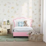  Okvir kreveta za malu djecu s naslonom Ružičasta 70 x 140 cm PU | shoptok.hr