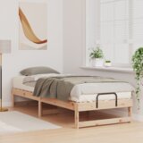  Krevetna konstrukcija s ručkama Smeđa 90 x 210 cm | shoptok.hr