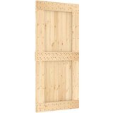  Klizna vrata s priborom za montažu 95 x 210 cm masivna borovina | shoptok.hr