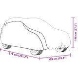  Automobilska navlaka za cijeli SUV s trakama srebrna XL PEVA | shoptok.hr