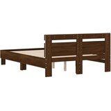  Okvir za krevet s uzglavljem i LED boja hrasta 120x190 cm | shoptok.hr