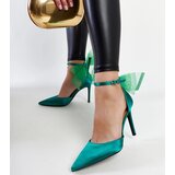 Gemre Green heels with a bow Ilaysa | Shoptok.si