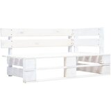  Kutna vrtna sofa od paleta od bijelo impregnirane borovine | shoptok.hr