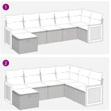  7-dijelni set vrtnih sofa sivi od poliratana | shoptok.hr