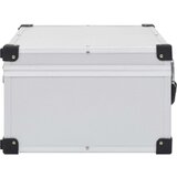 vidaXL CD kovček za 60 CD-jev iz aluminija ABS srebrn | Shoptok.si