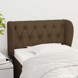  Vzglavje z ušesi temno rjavo 83x23x78/88 cm blago, (20735002) Cene