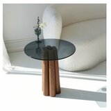Hanah home sto za dnevnu sobu thales walnut dark grey
