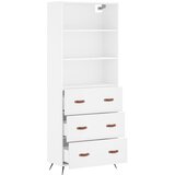  Visoka komoda bijela 69,5x34x180 cm konstruirano drvo | shoptok.hr