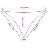  Jedro protiv sunca od tkanine trokutasto 3x3x4,24 m narančasto | shoptok.hr