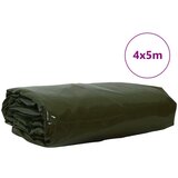 vidaXL Cerada 650g / m² Maslinasto zelena 4 x 5 m Platno s PVC premazom | shoptok.hr